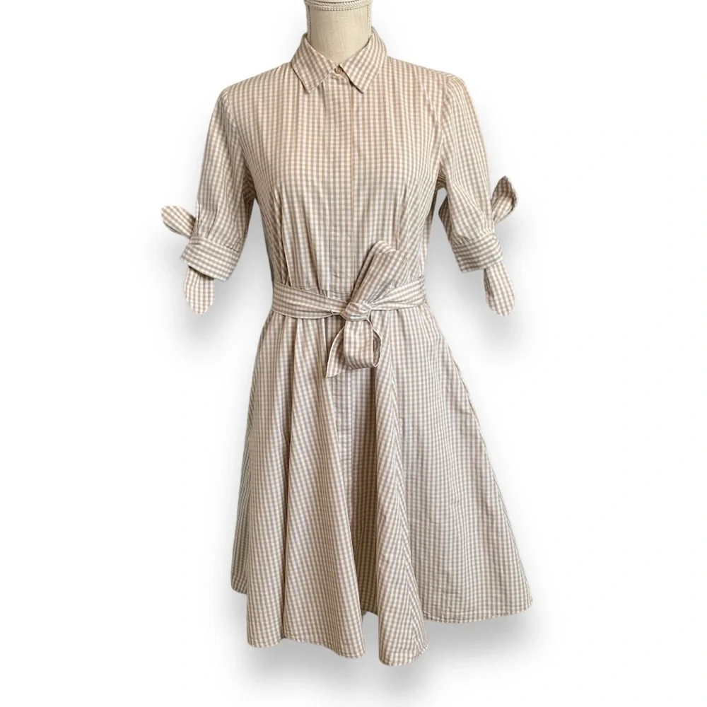 CALVIN KLEIN | Gingham Retro Dress Size 4 - Picture 1 of 10